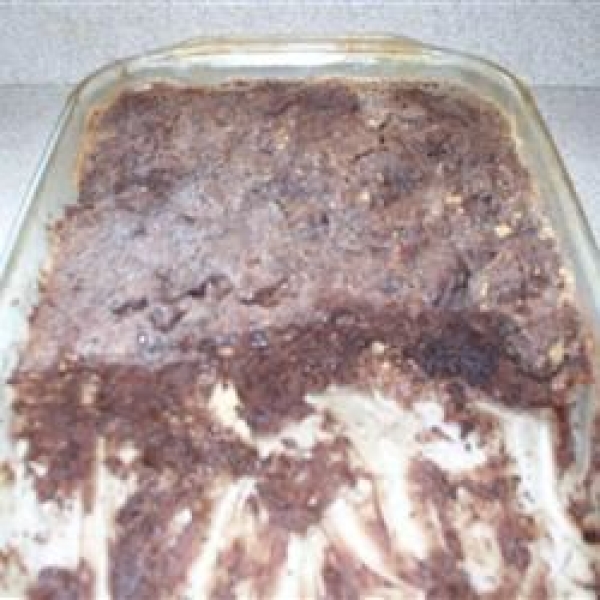 Almond Brownie Bread Pudding