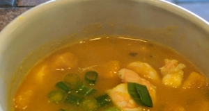 Kabocha Squash and Shrimp Soup