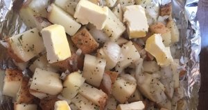 Grilled Garlic Potatoes