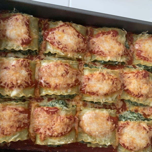 Spinach Lasagna Rolls