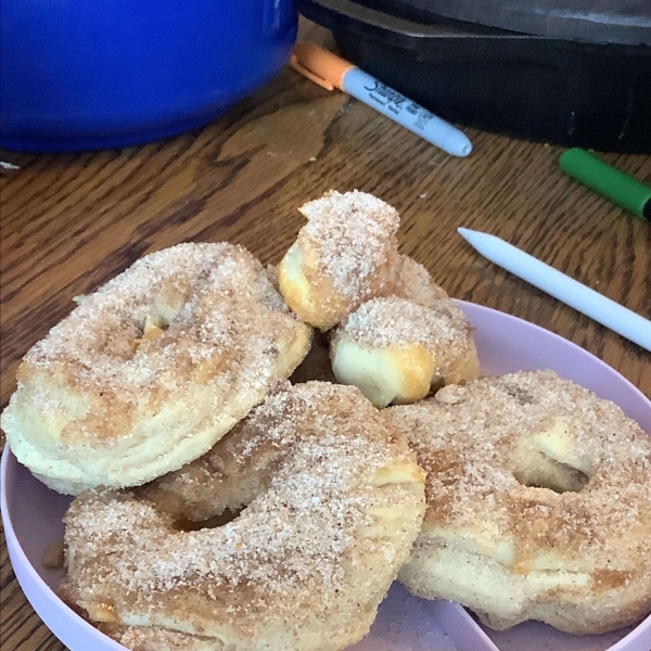 Air Fryer Cinnamon-Sugar Doughnuts
