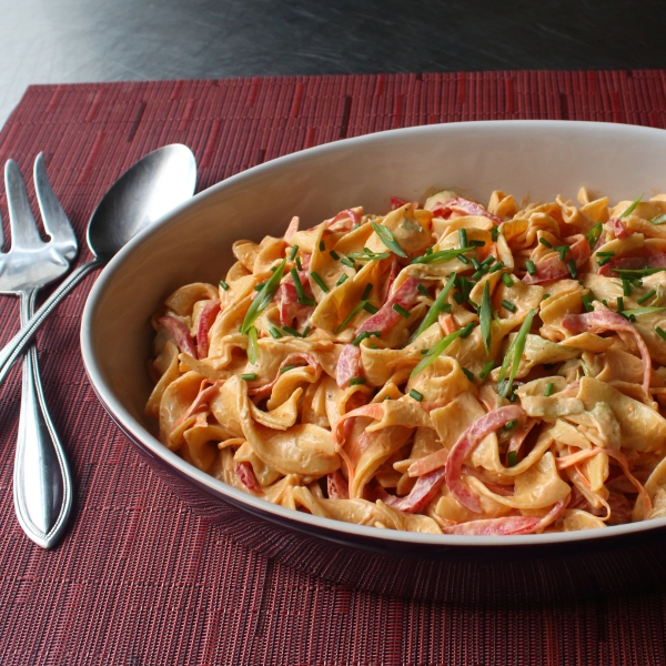 Deviled Egg Noodle Salad
