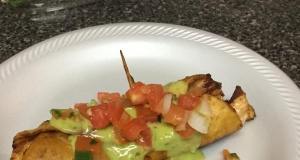 Spicy Alfredo Chicken Bacon Taquitos