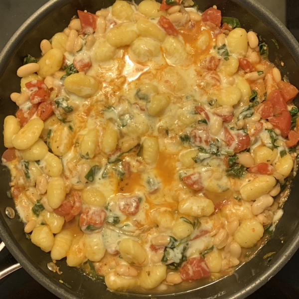Skillet Gnocchi with Chard & White Beans