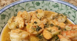 Sauteed Cajun Shrimp Verde