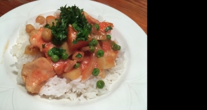 Boneless Chicken Breast with Tomatoes, Coconut Milk, and Chickpeas in the Slow C