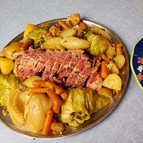 Dutch Oven Corned Beef and Cabbage