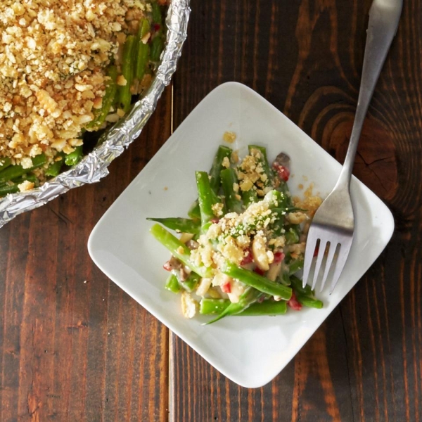 Delightfully Light Green Bean Casserole