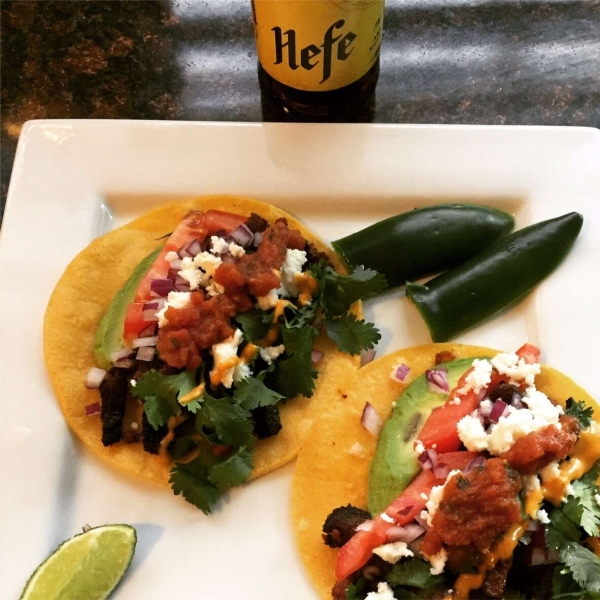 Shrimp and Bean Tacos