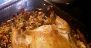 Raisin Rice Stuffed Chicken