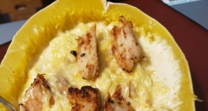Chicken and Spaghetti Squash Alfredo
