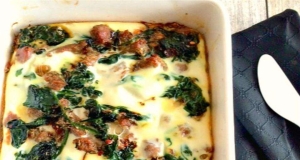 Turkey Spinach Sweet Potato Casserole