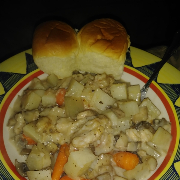 Braised Rabbit with Mushroom Sauce