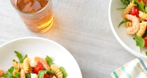 Weeknight Shrimp and Arugula Rotini with Ready Pasta