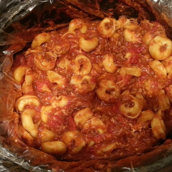 Cheesy Slow-Cooker Tortellini