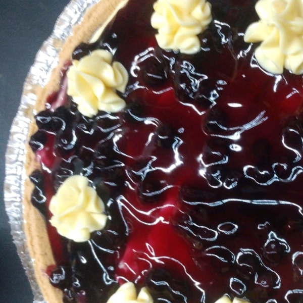Lemony Blueberry Layered Pie
