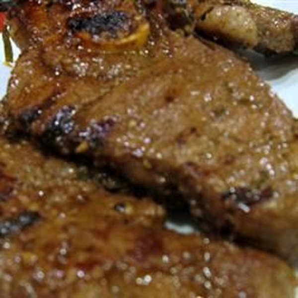 Basil Grilled Mediterranean Lamb Chops