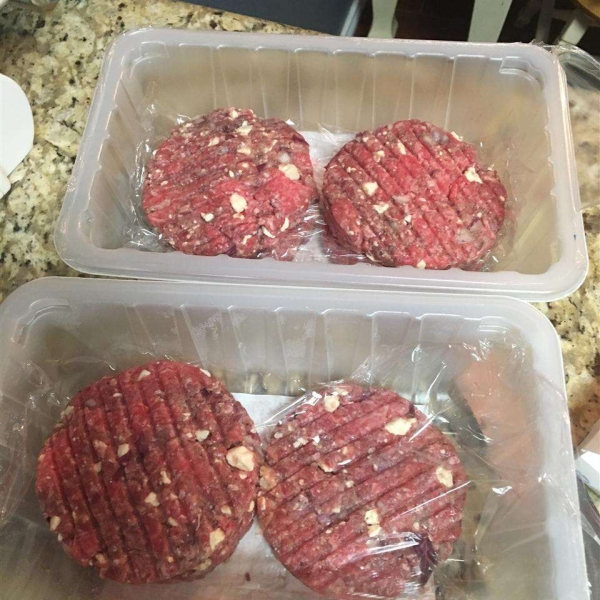 Summer Feta Burger with Gourmet Cheese Spread