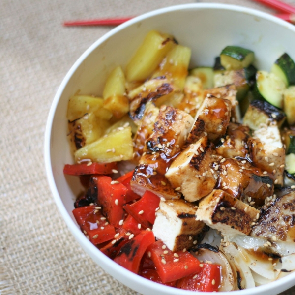 Grilled Teriyaki Tofu Bowls