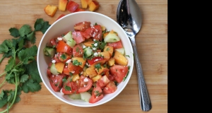 Summer Nectarine, Tomato, and Cucumber Salad