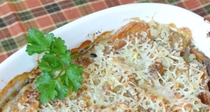 Sweet Potato Acorn Squash Au Gratin