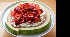 Strawberry Shortcake Watermelon Pizza