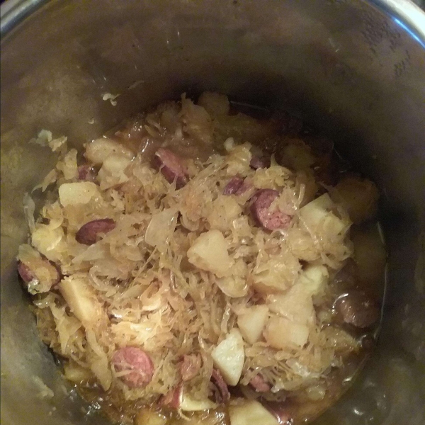 Instant Pot Kielbasa, Sauerkraut, and Potato
