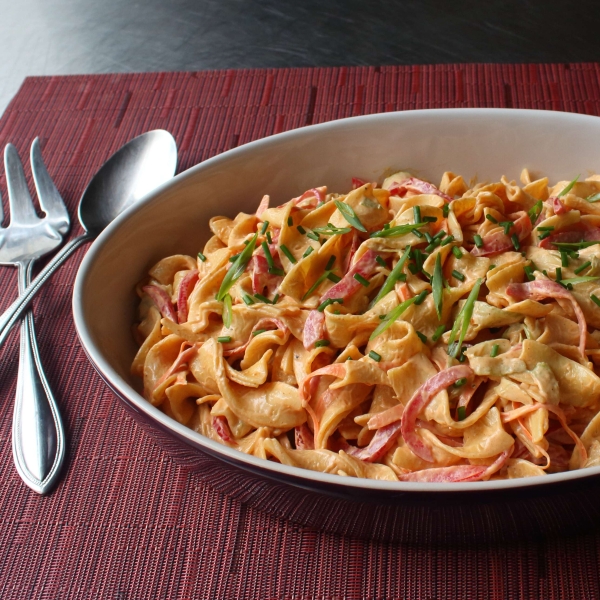 Deviled Egg Noodle Salad