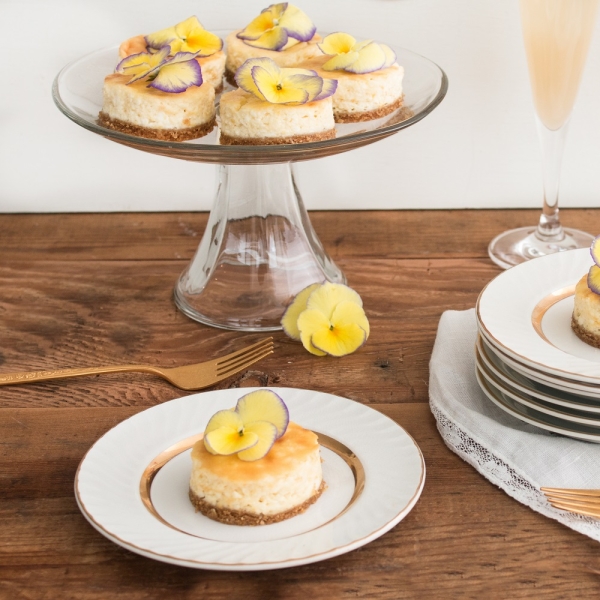 Mini Lemon Mascarpone Cheesecakes