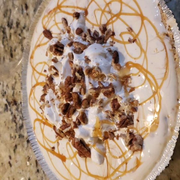 Freezer Caramel Drizzle Pie