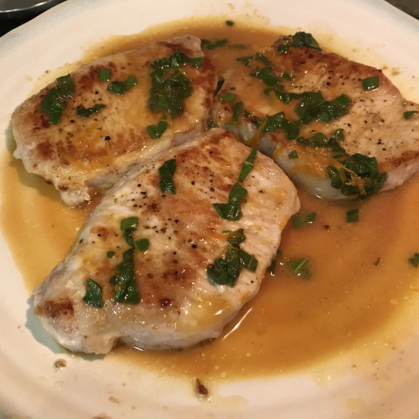 Orange-Sage Pork Chops