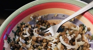 Lentils and Rice with TVP