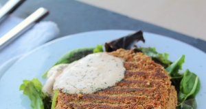 4-Ingredient Chickpea Burger for One (Vegan)