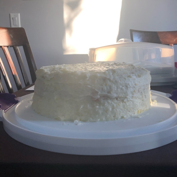 Lemon Cake with Lemon Filling and Citrus/Coconut Frosting