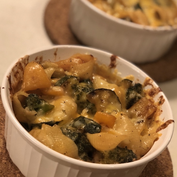 Cheddar and Vegetable Pasta Bake