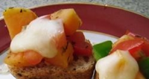 Papaya Bruschetta