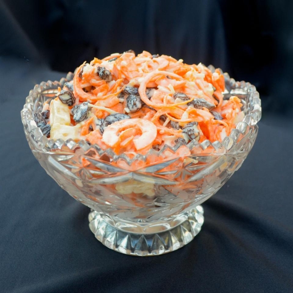 Spiralized Carrot Ambrosia Salad