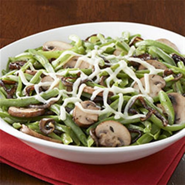 French Onion & Mushroom Green Beans