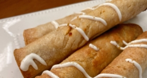 Air Fryer Chicken Fajita Taquitos