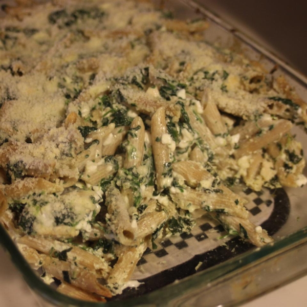 Four-Cheese Pasta Florentine