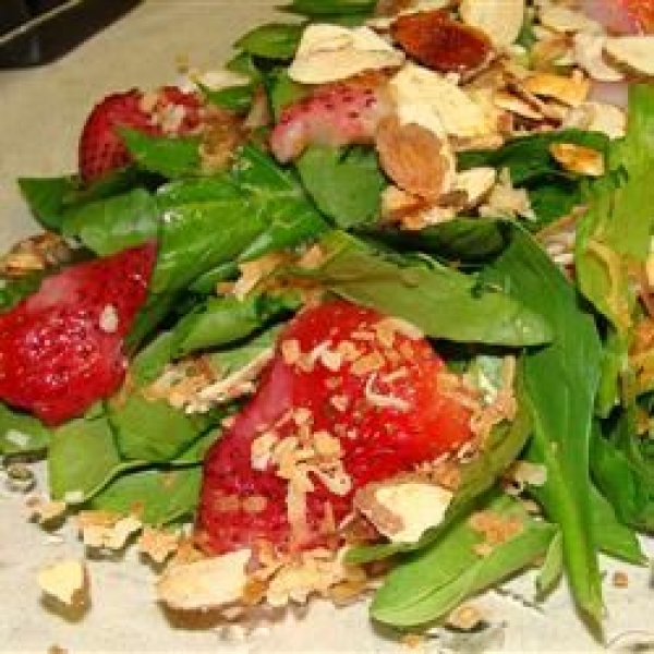 Spinach and Strawberry Daiquiri Salad