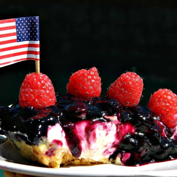 Meyer Lemon and Blueberry Cheese Tart