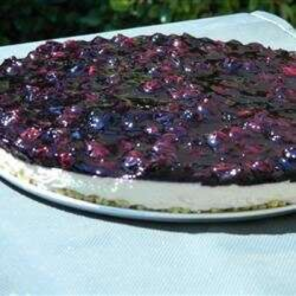 Meyer Lemon and Blueberry Cheese Tart