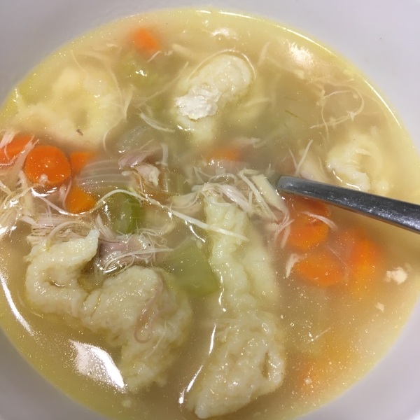 Spaetzle and Chicken Soup