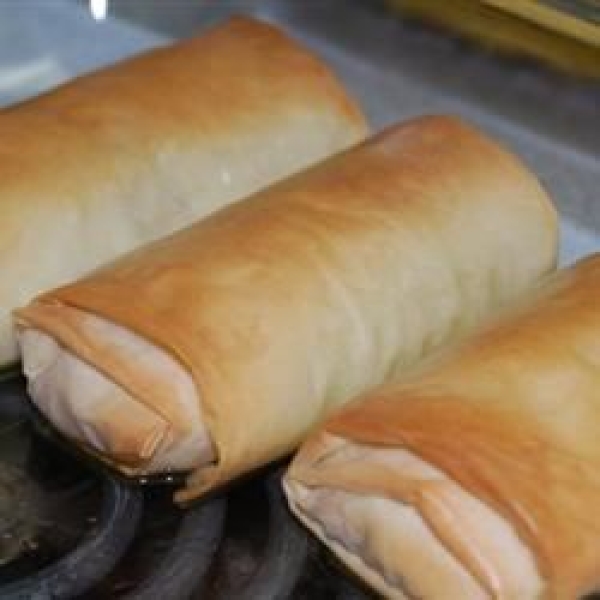 Buffalo Chicken Phyllo Wraps