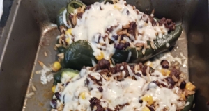 Chorizo Stuffed Poblano Peppers