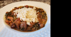 Black-Eyed Pea, Pork, and Mustard Green Gumbo