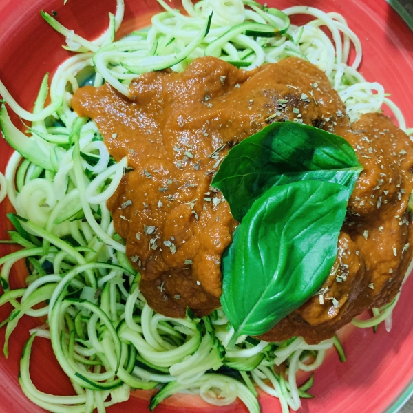Zucchini Spaghetti alla Marinara