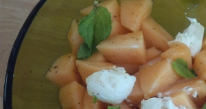 Cantaloupe and Burrata Salad