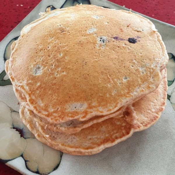 Whole Wheat Blueberry Pancakes